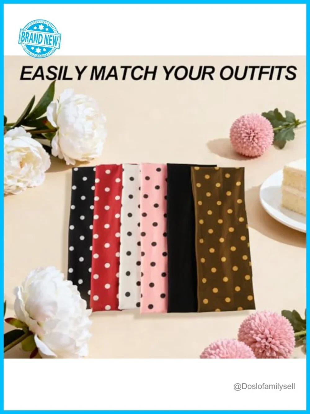 Non Slip Elastic Sweat Headbands for Women, Sports, Fitness, Running